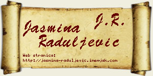 Jasmina Raduljević vizit kartica